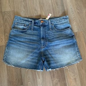 MADEWELL The Perfect Jean Shorts In Rayburn Wash